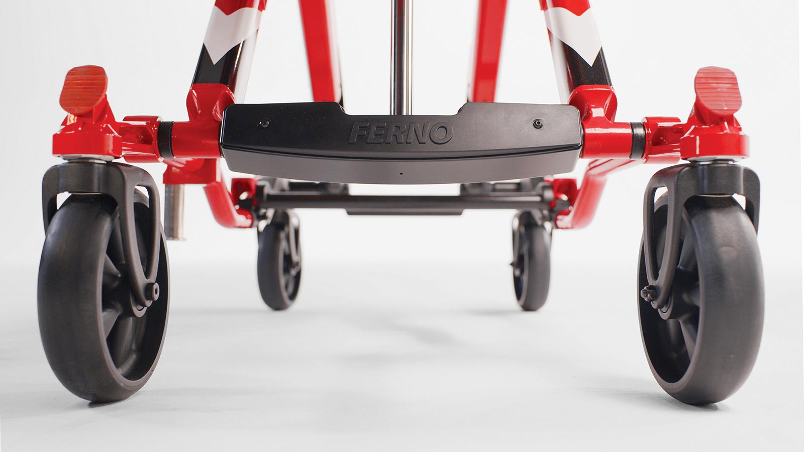 Close-up of the Ferno Power X2 wheels